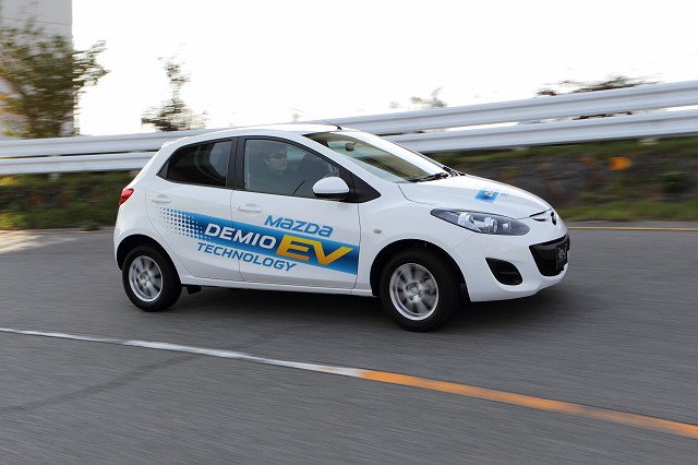 First drive: Mazda2 EV prototype. Image by Mazda.