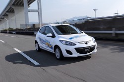 2011 Mazda2 EV prototype. Image by Mazda.