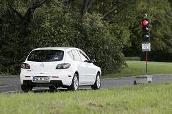 2009 Mazda3 with Smart Idle Stop Start. Image by Mazda.