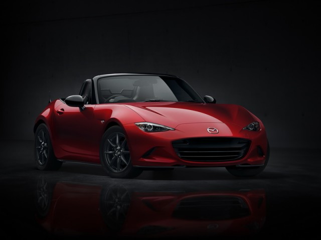 Fourth-gen Mazda MX-5 unveiled. Image by Mazda.