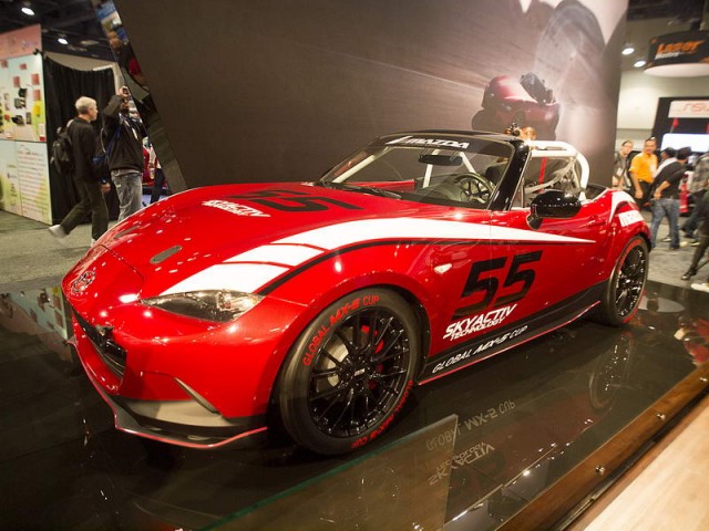 Mazda MX-5 cup racer teased. Image by Mazda.