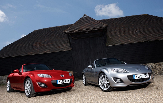 Miyako joins MX-5's birthday bash. Image by Mazda.