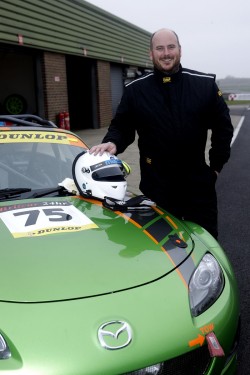 Kyle Fortune races in Snetterton 12-hour race in Jota Mazda MX-5. Image by Mazda.