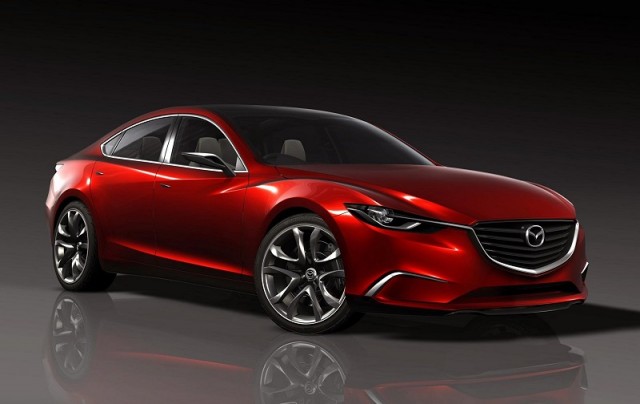 Mazda previews new saloon. Image by Mazda.