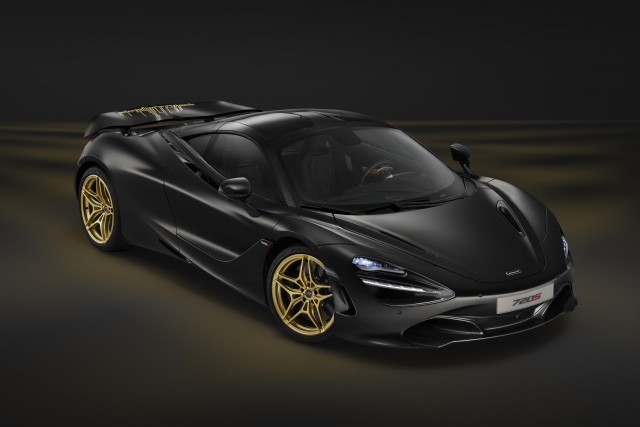 Black-and-gold McLaren 720S Dubai Edition. Image by McLaren.