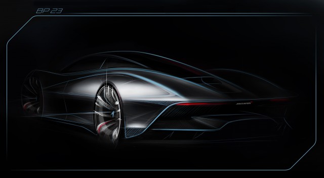 McLaren F1 to be outpaced by new BP23. Image by McLaren.