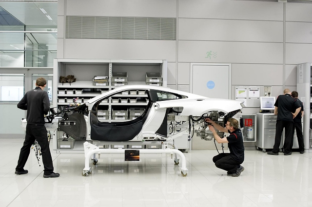 McLaren MP4-12C production starts. Image by McLaren.