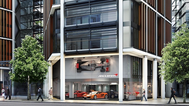 McLaren confirms new showroom for London. Image by McLaren.