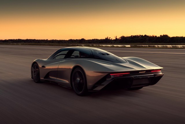 McLarens Speedtail hits 250mph repeatedly. Image by McLaren.