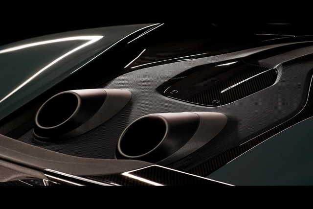 McLaren teases with new cars exhausts. Image by McLaren.