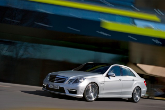 Merc E 63 AMG ups power game. Image by Mercedes Benz.