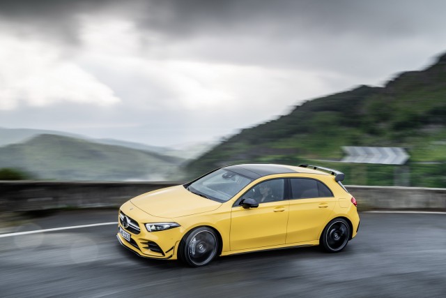 New Mercedes-AMG A 35 4Matic unveiled. Image by Mercedes-AMG.