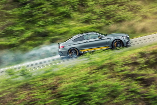 First UK drive: Mercedes-AMG C 63 S Coupe Edition 1. Image by Mercedes-AMG.