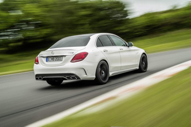 Mercedes-AMG C 63 obliterates M3. Image by Mercedes-AMG.