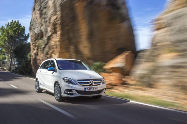 Mercedes B-Class Electric Drive on sale. Image by Mercedes-Benz.