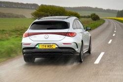 The all-electric CLA SB, sampled in top-dog 350 4Matic format. Image by Mercedes.