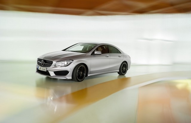 Mercedes-Benz reveals its CLA four-door coup. Image by Mercedes-Benz.