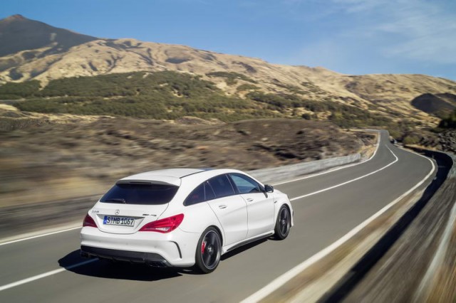 Merc Shooting Brake CLA 45 revealed. Image by Mercedes-Benz.