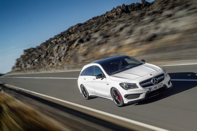 First drive: Mercedes-Benz CLA 45 AMG Shooting Brake. Image by Mercedes-Benz.