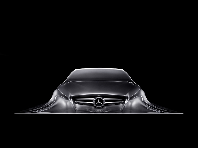 Detroit Auto Show: Mercedes Rising Car sculpture. Image by Mercedes-Benz.