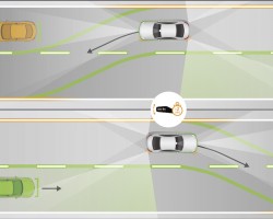 Mercedes-Benz Active Lane Change Assist. Image by Mercedes-Benz.