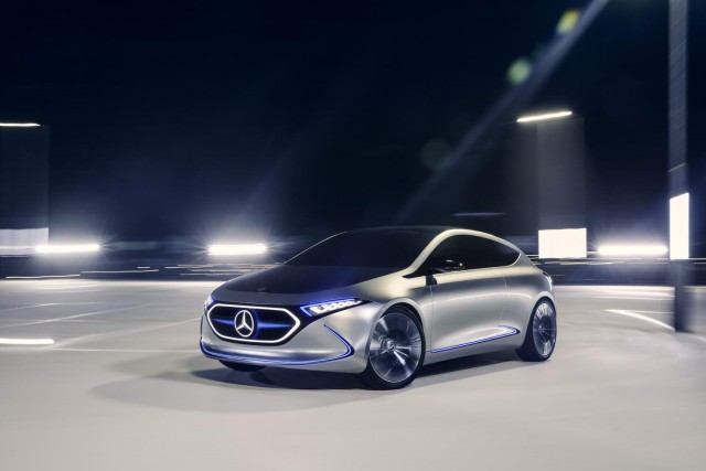 Mercedes Concept EQA makes debut in Frankfurt. Image by Mercedes-Benz.