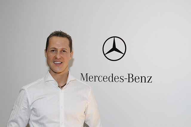 Schumacher is officially back. Image by Mercedes-Benz.