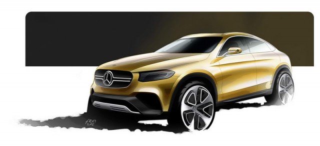 Mercedes readies Concept GLC Coup. Image by Mercedes-Benz.