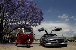 2010 Mercedes-Benz on the Panamericana. Image by Mercedes-Benz.