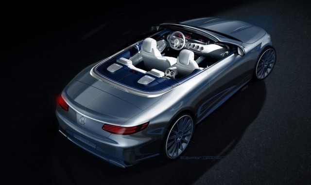 Mercedes opens up S-Class to create Cabriolet. Image by Mercedes-Benz.