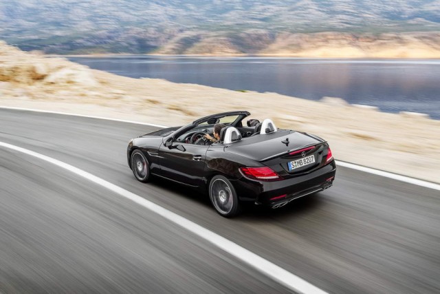 Mercedes SLC badge replaces SLK. Image by Mercedes-Benz.