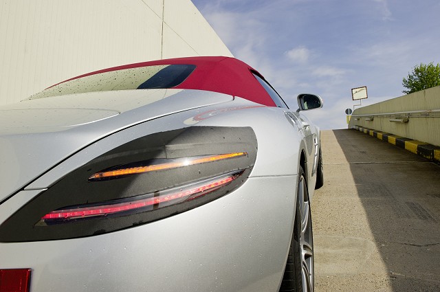 Mercedes (almost) reveals new SLS AMG Roadster. Image by Mercedes-Benz.