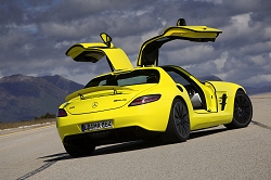 2010 Mercedes-Benz SLS AMG E-Cell prototype. Image by Mercedes-Benz.