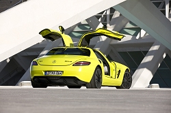 2010 Mercedes-Benz SLS AMG E-Cell prototype. Image by Mercedes-Benz.