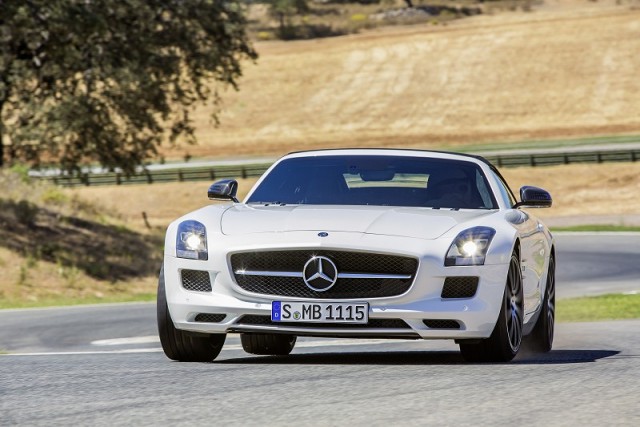 GT badge for both Merc SLS AMGs. Image by Mercedes-Benz.