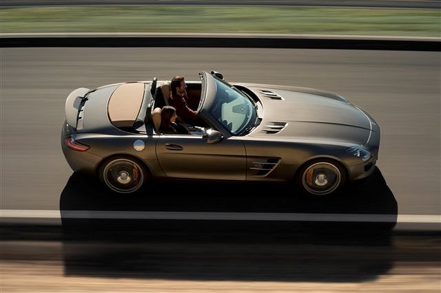 More tasty pics of Merc SLS AMG Roadster. Image by Mercedes-Benz.