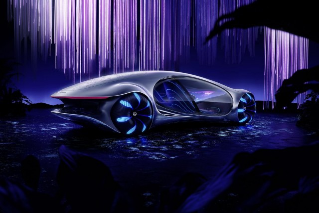 <i>Avatar</i> inspires Mercedes CES show car. Image by Mercedes AG.