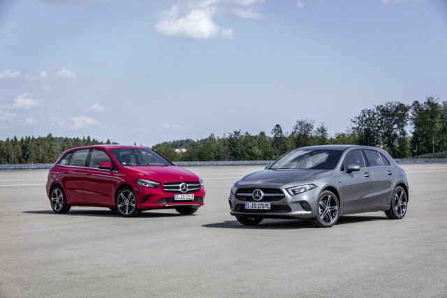 Mercedes PHEVs up A- and B-Class. Image by Mercedes AG.