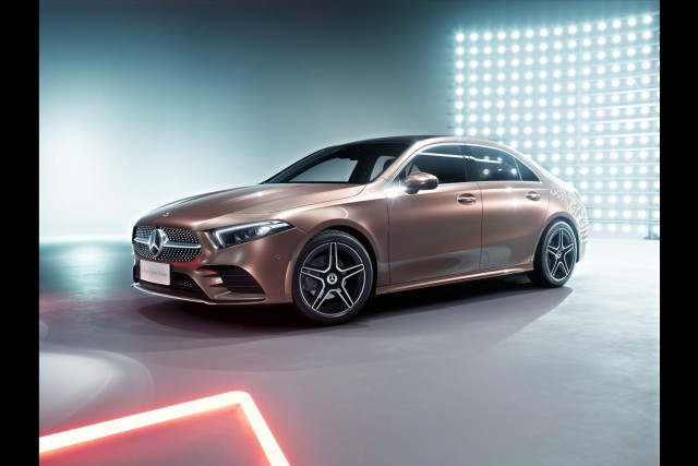 Mercedes A-Class Saloon may come to Europe. Image by Mercedes-Benz.