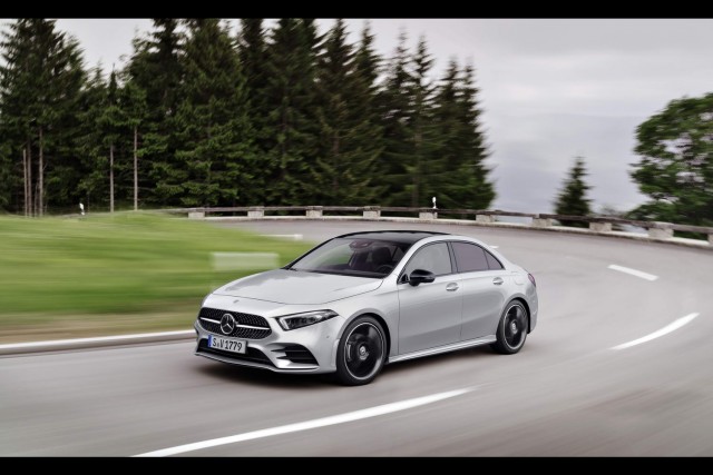 Mercedes announces pricing of A-Class saloon. Image by Mercedes-Benz.