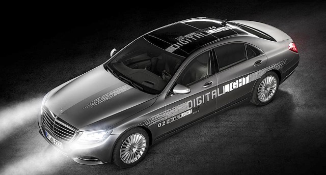 Bright sparks at Mercedes unveil Digital Light. Image by Mercedes.