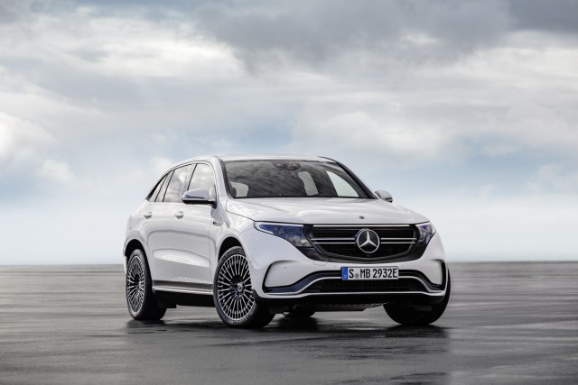 Mercedes EQC breaks cover. Image by Mercedes-Benz.