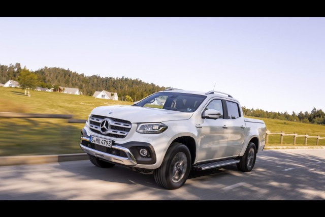 First drive: Mercedes-Benz X 350 d pickup. Image by Mercedes-Benz.