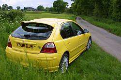 MG ZR160. Photograph by Mark Sims. Click here for a larger image.