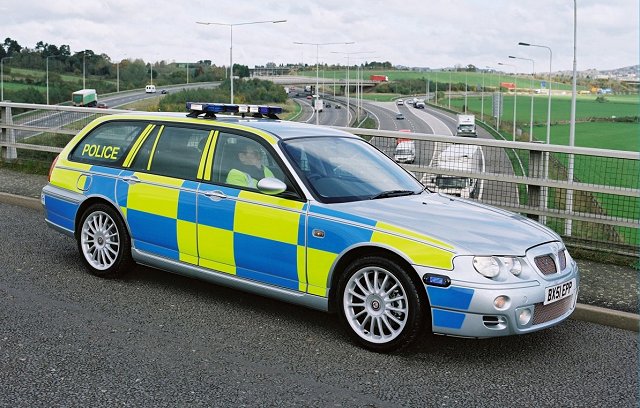 MG Rover chases sales in the police force. Image by MG.