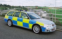 MG ZT-T Police car. Image by MG.