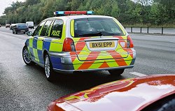 MG ZT-T Police car. Image by MG.