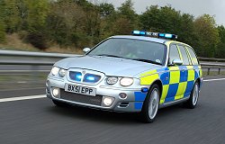 MG ZT-T Police car. Image by MG.