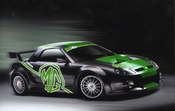 MG back up their Le Mans effort with a stunning one-off. Photograph by MG Rover.