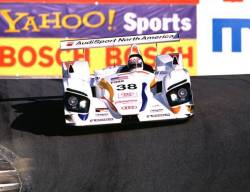 Johnny Herbert is doing well in the privateer Champion Audi team. Picture by Mike Veglia.